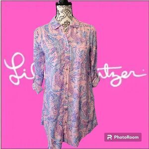 Lilly pulitzer Natalie shirtdress cover up
